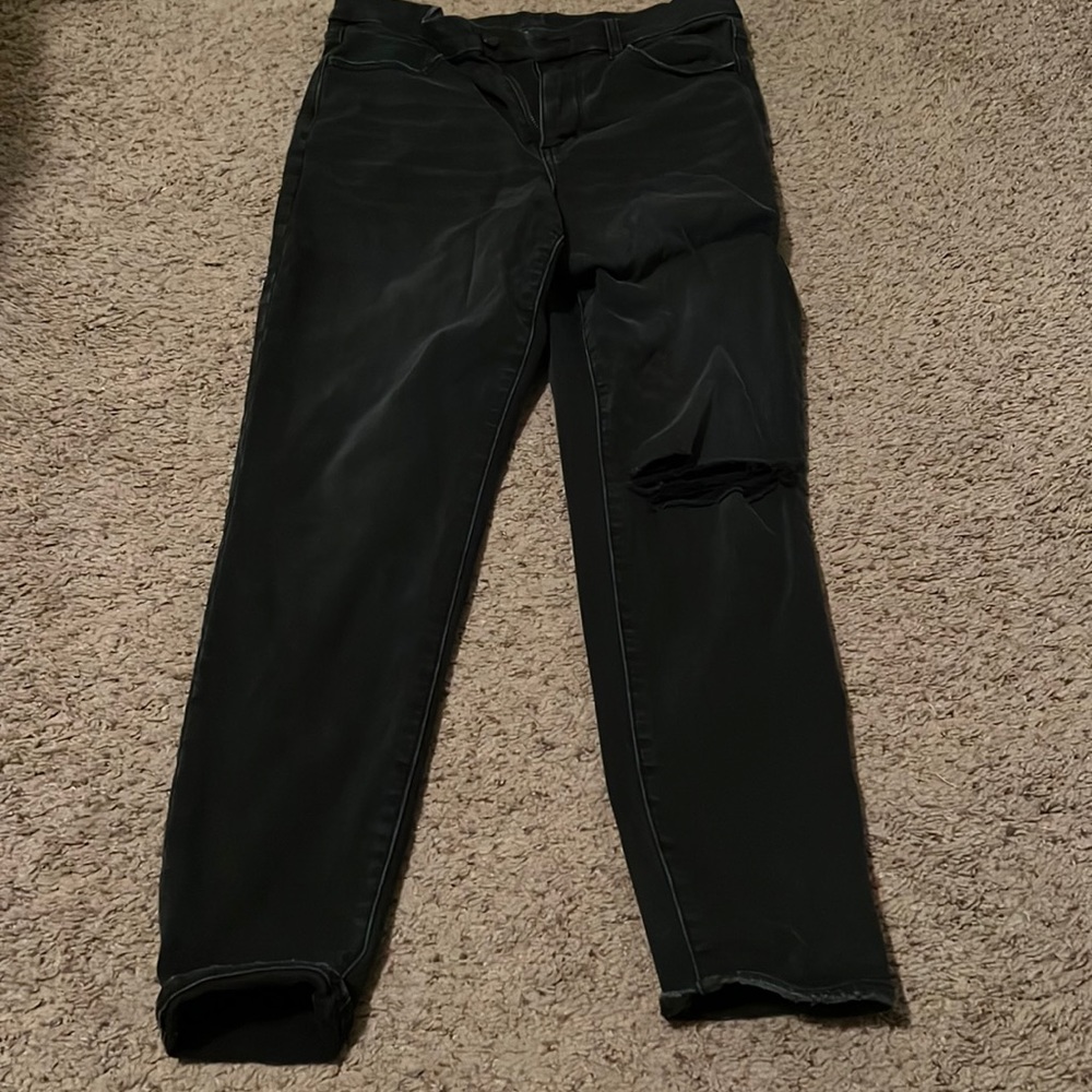 Curvy super high rise distressed Jeggings